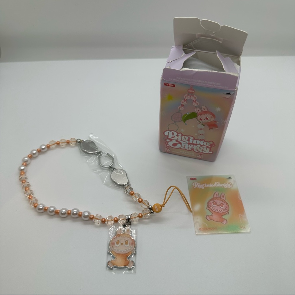 New Pop Mart | Big Into Energy Phone Charm The Monsters Confirmed Happiness - Picture 2 of 7